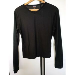 Patagonia Capilene Black Long Sleeve Top Sz Medium